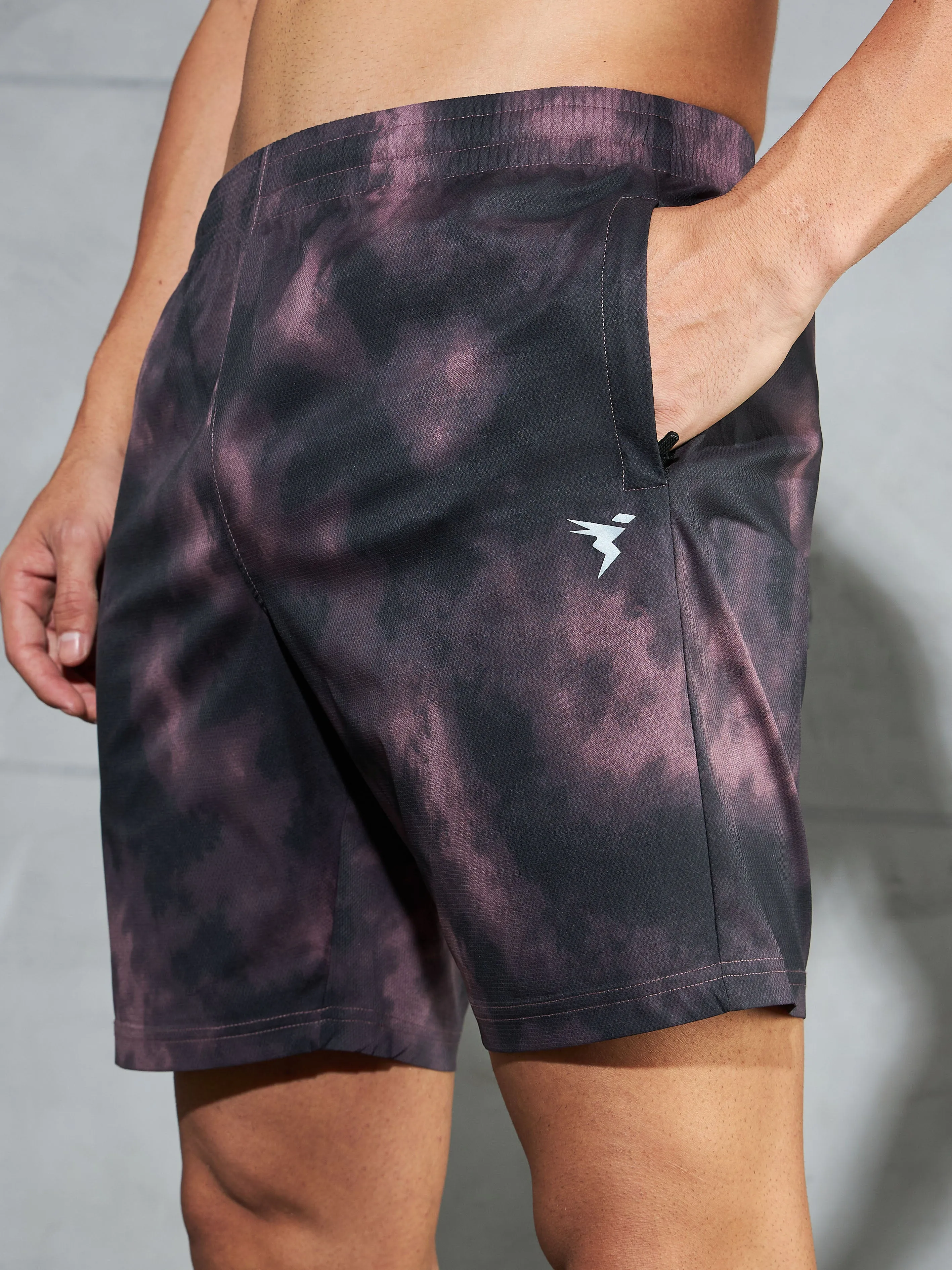 Men Printed Regular Fit Shorts with TS LYTRA