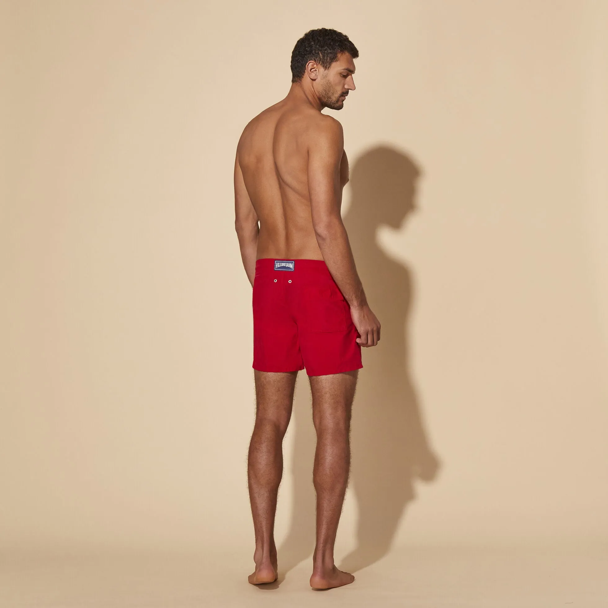 Men Swim Shorts Hermit Crabs Red