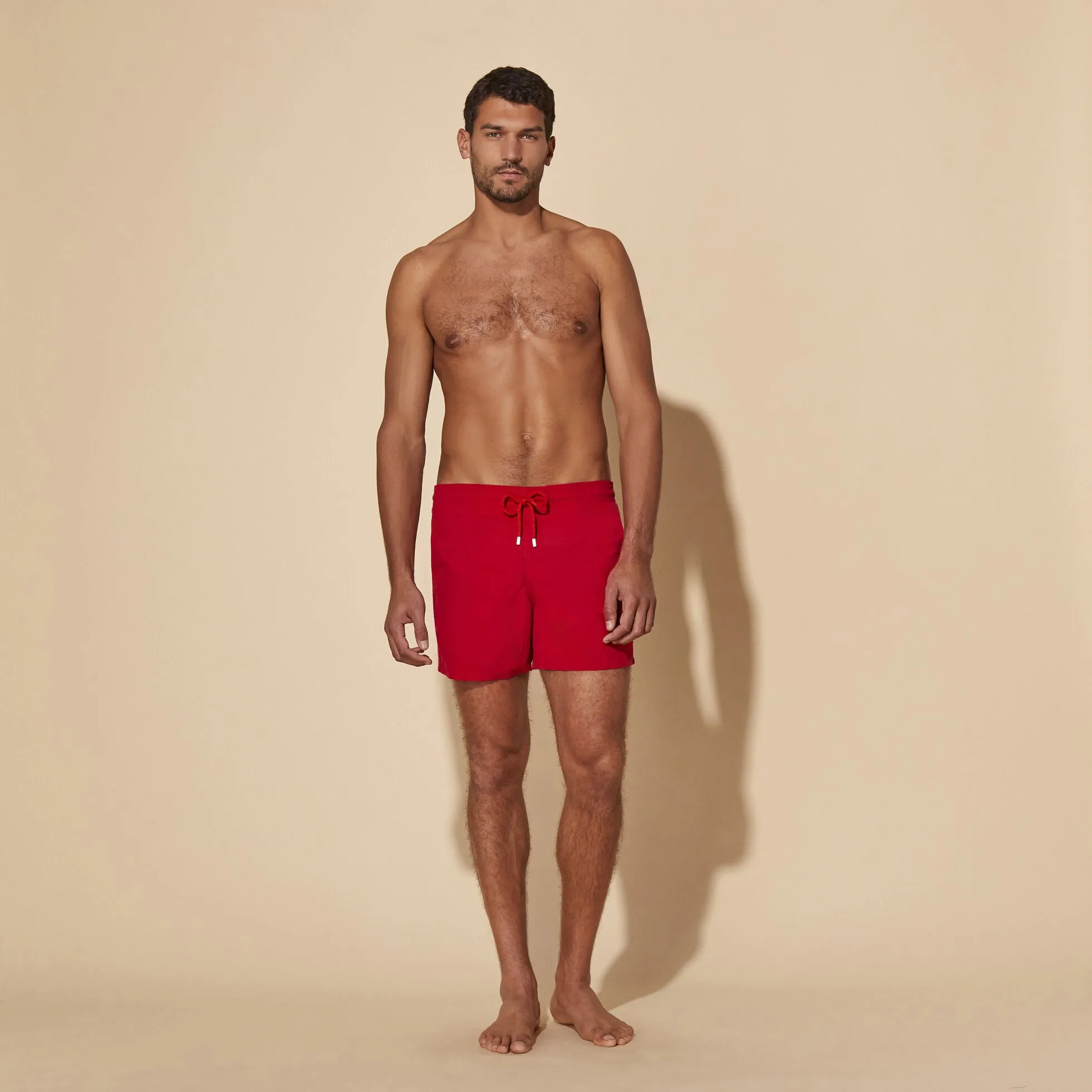 Men Swim Shorts Hermit Crabs Red