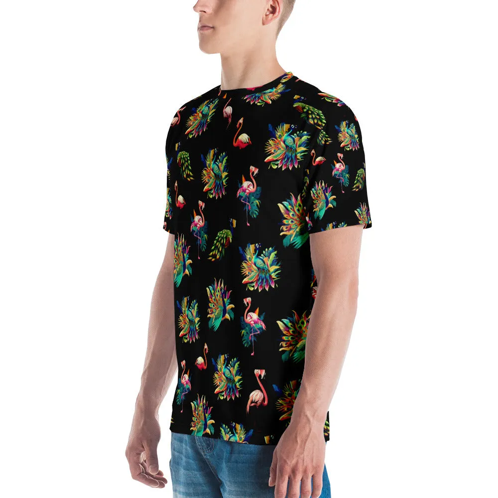 Men's All-Over Flamingo's & Peacocks
