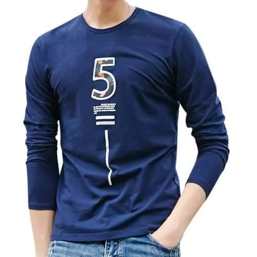 Mens Cotton Slim Fit O-Neck T-Shirt
