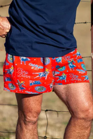 Mens Crowbar Chainsaw Print Shorts