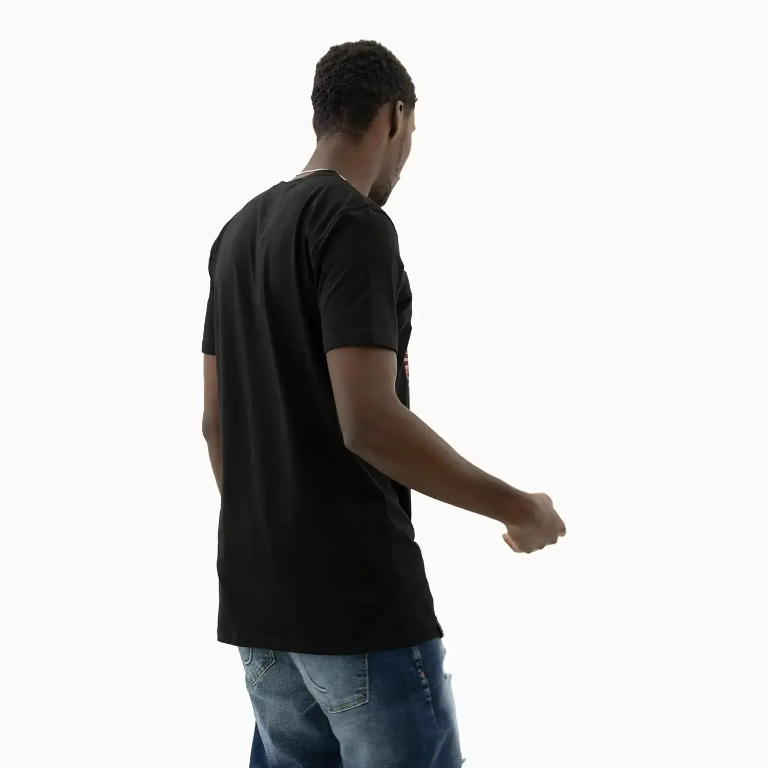 Men's Gradient Text Short Sleeve T-Shirt