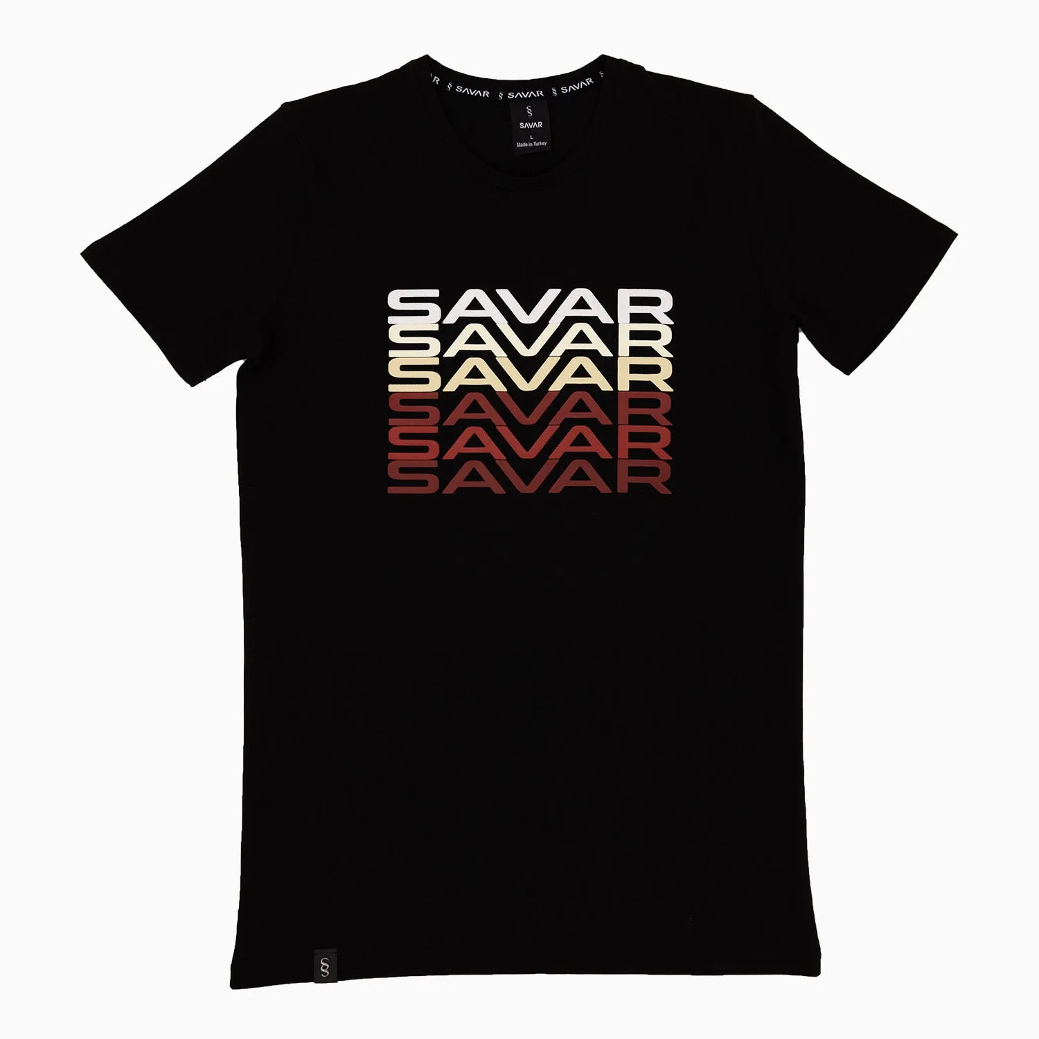 Men's Gradient Text Short Sleeve T-Shirt