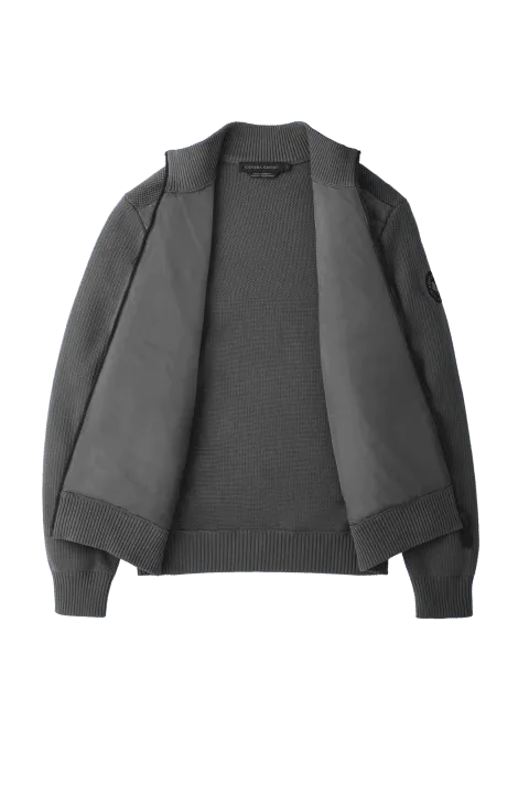 Mens HyBridge® Knit Jacket Black Label Iron Grey 6830MB