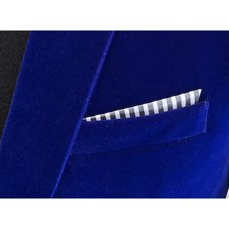 Men's Luxurious Slim Fit One-Button Velvet Blazer | Ideal for All Seasons