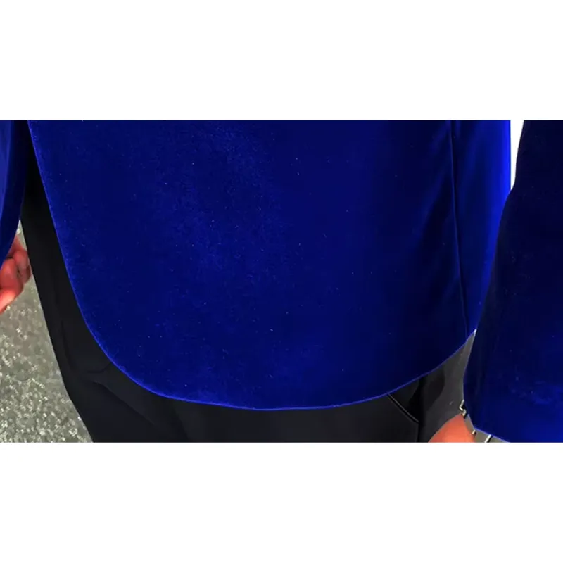 Men's Luxurious Slim Fit One-Button Velvet Blazer | Ideal for All Seasons