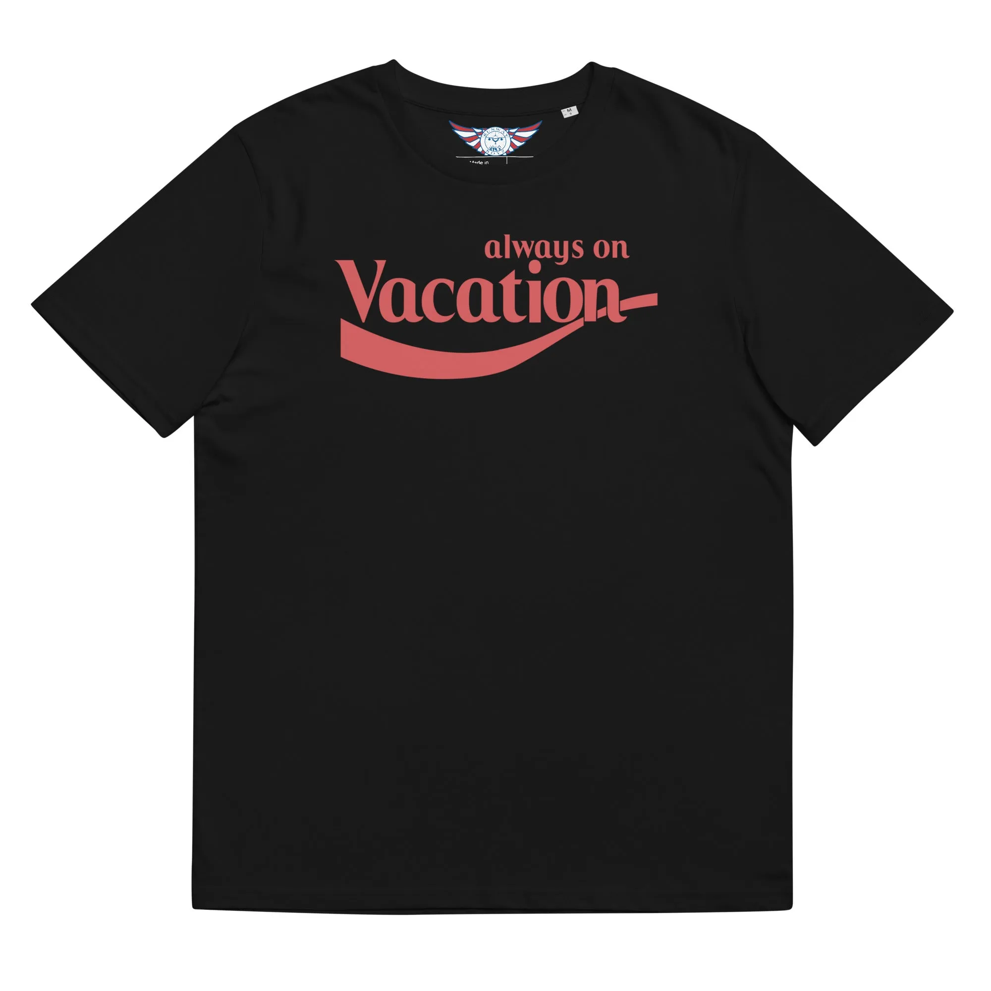 Men's "Always On Vacation" Organic Tee