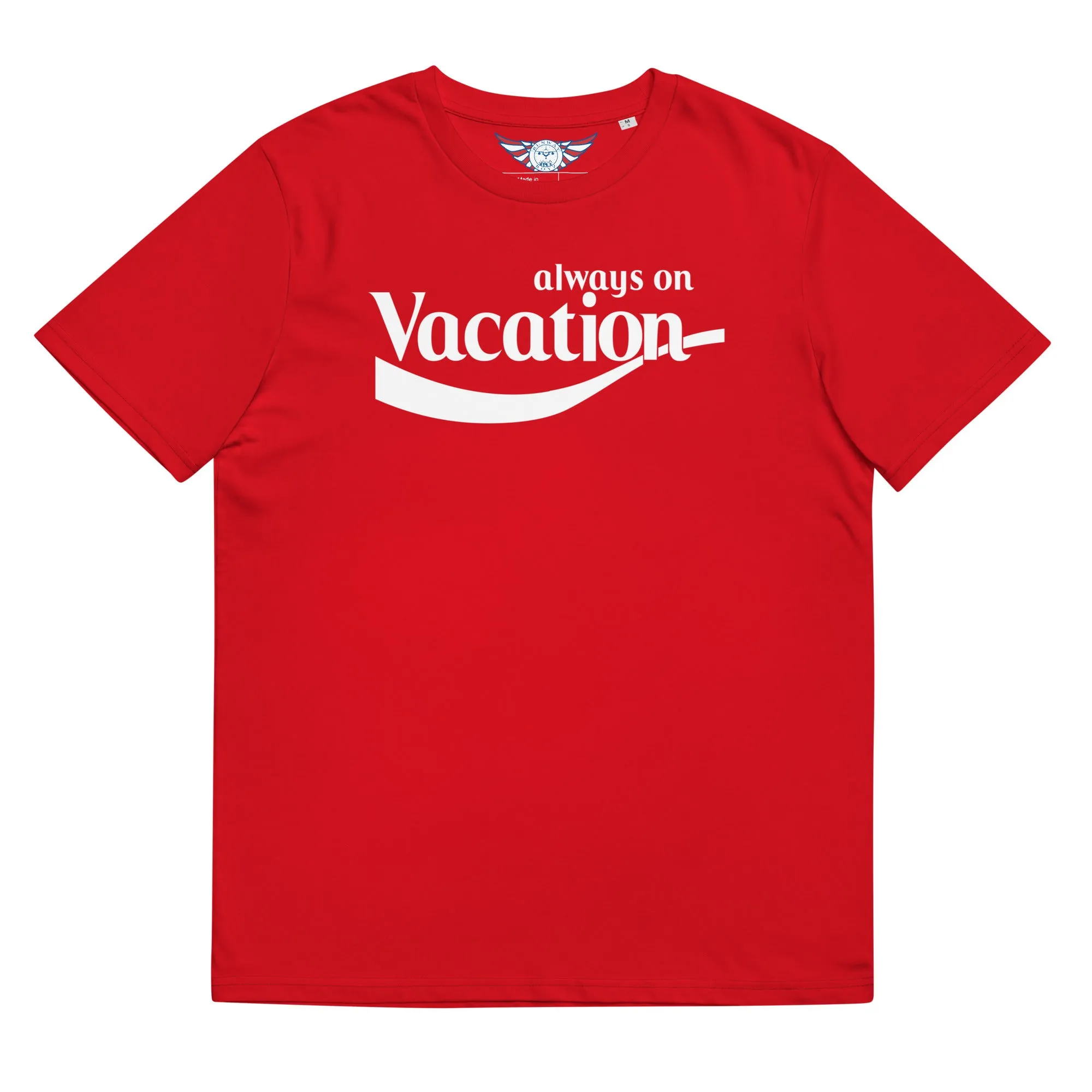 Men's "Always On Vacation" Organic Tee