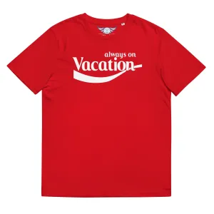 Men's "Always On Vacation" Organic Tee