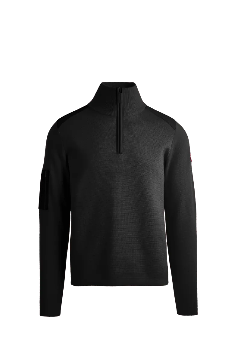 Mens Stormont ¼ Zip Sweater Black 7013M