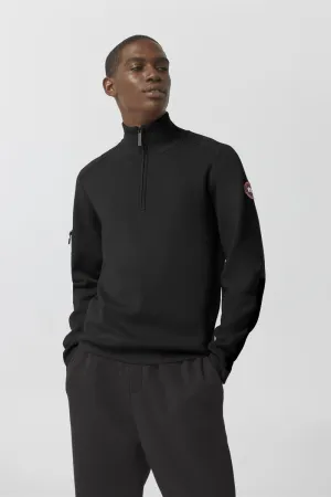 Mens Stormont ¼ Zip Sweater Black 7013M