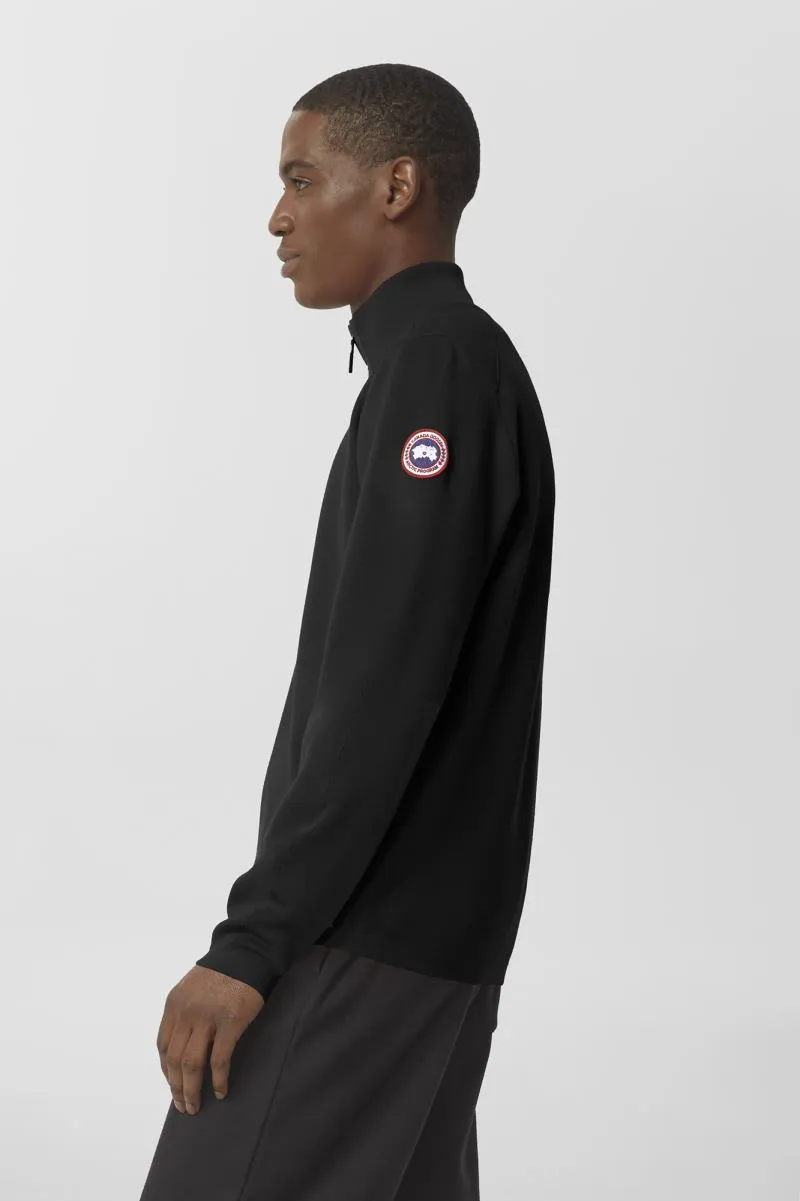 Mens Stormont ¼ Zip Sweater Black 7013M