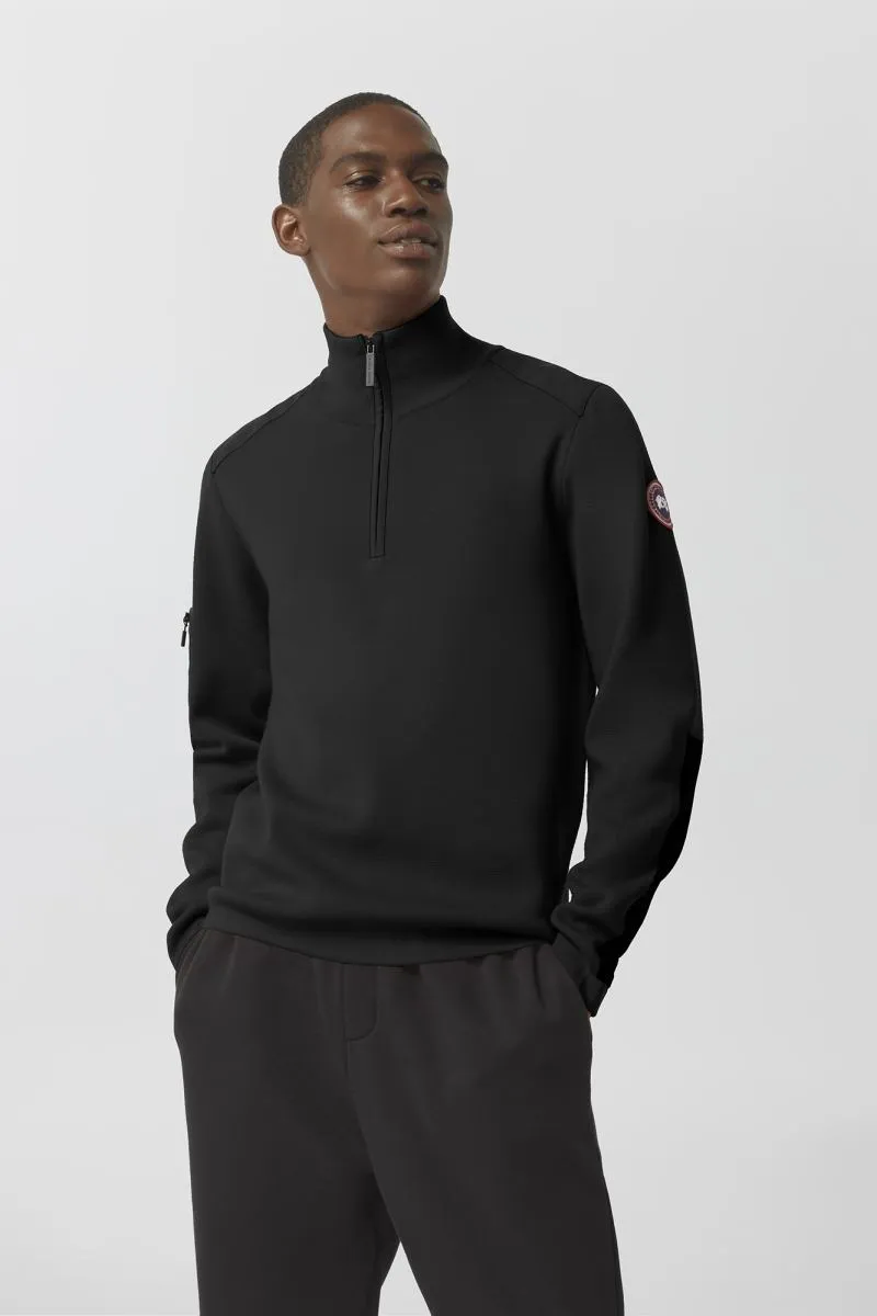 Mens Stormont ¼ Zip Sweater Black 7013M
