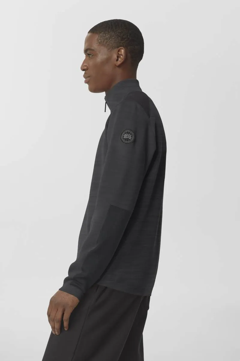 Mens Stormont ¼ Zip Sweater Black Label Iron Grey 7013MB