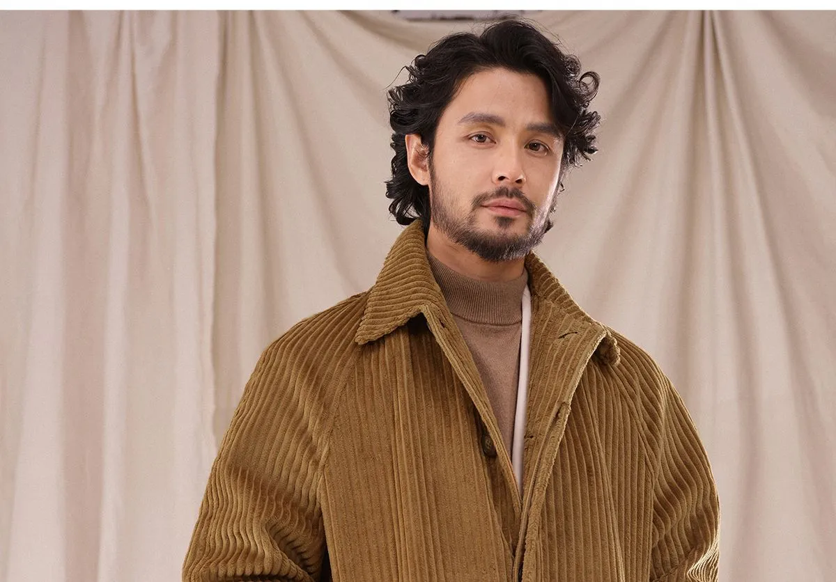 Mid-Length Corduroy Coat