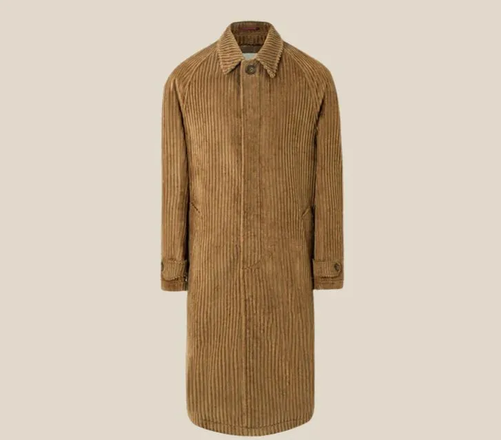 Mid-Length Corduroy Coat