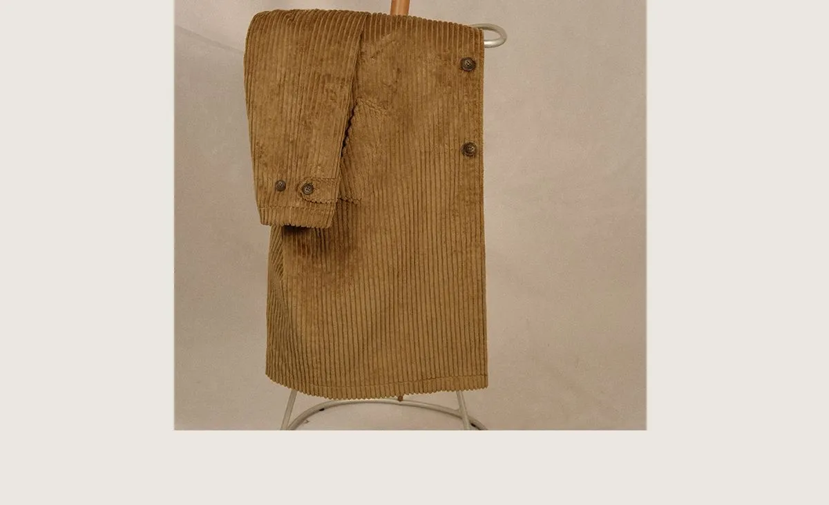 Mid-Length Corduroy Coat