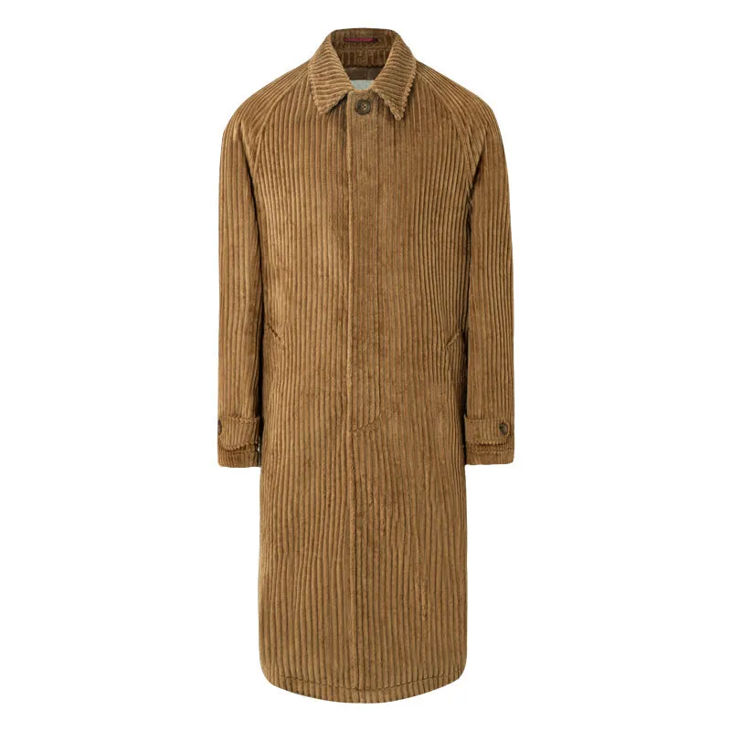 Mid-Length Corduroy Coat