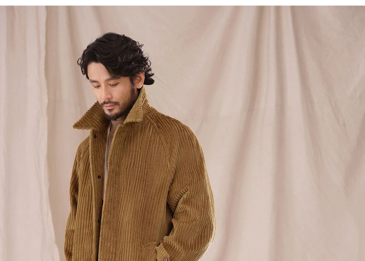 Mid-Length Corduroy Coat