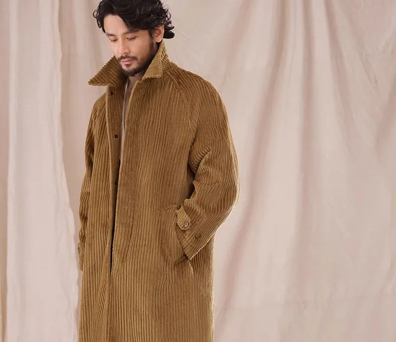 Mid-Length Corduroy Coat