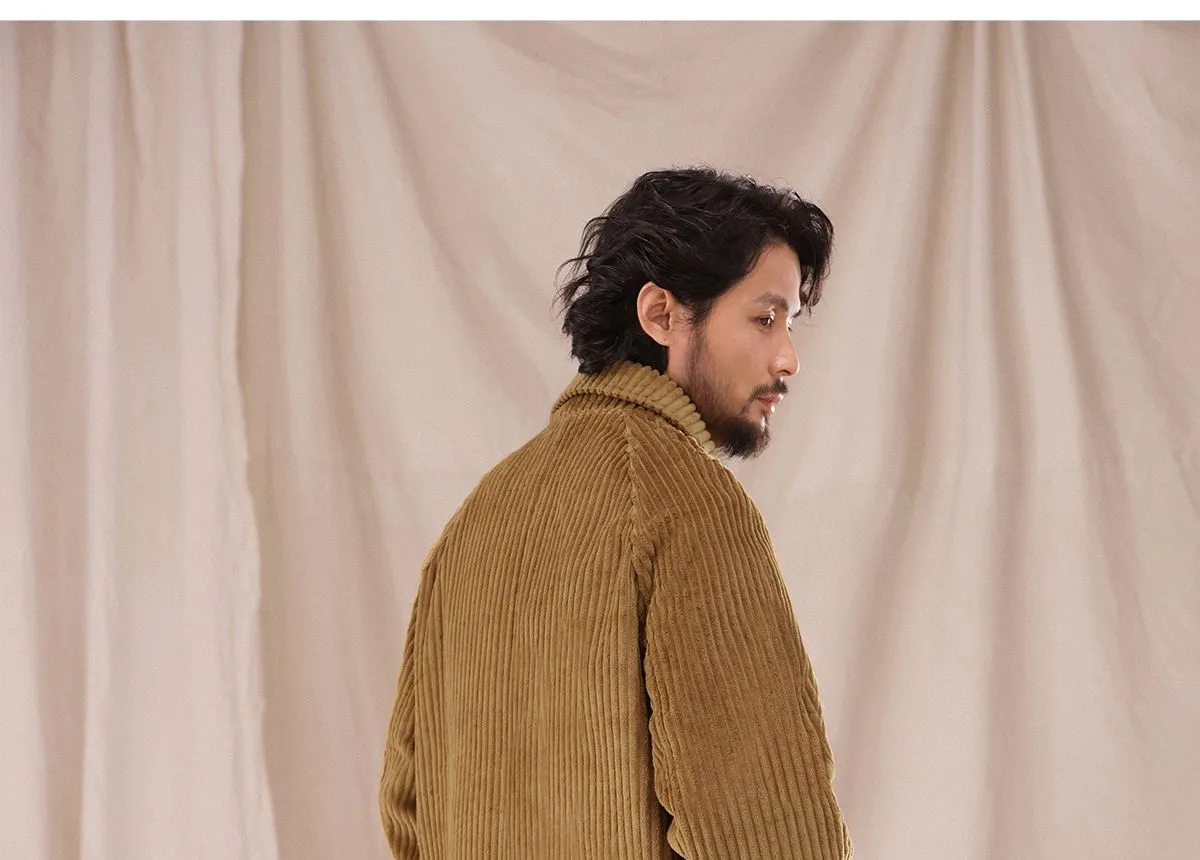 Mid-Length Corduroy Coat