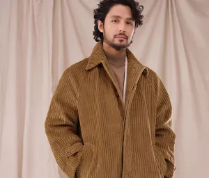 Mid-Length Corduroy Coat