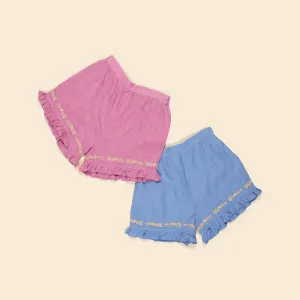 Mimi Shorts - Dahlia/Cornflower (EXCLUSIVE)