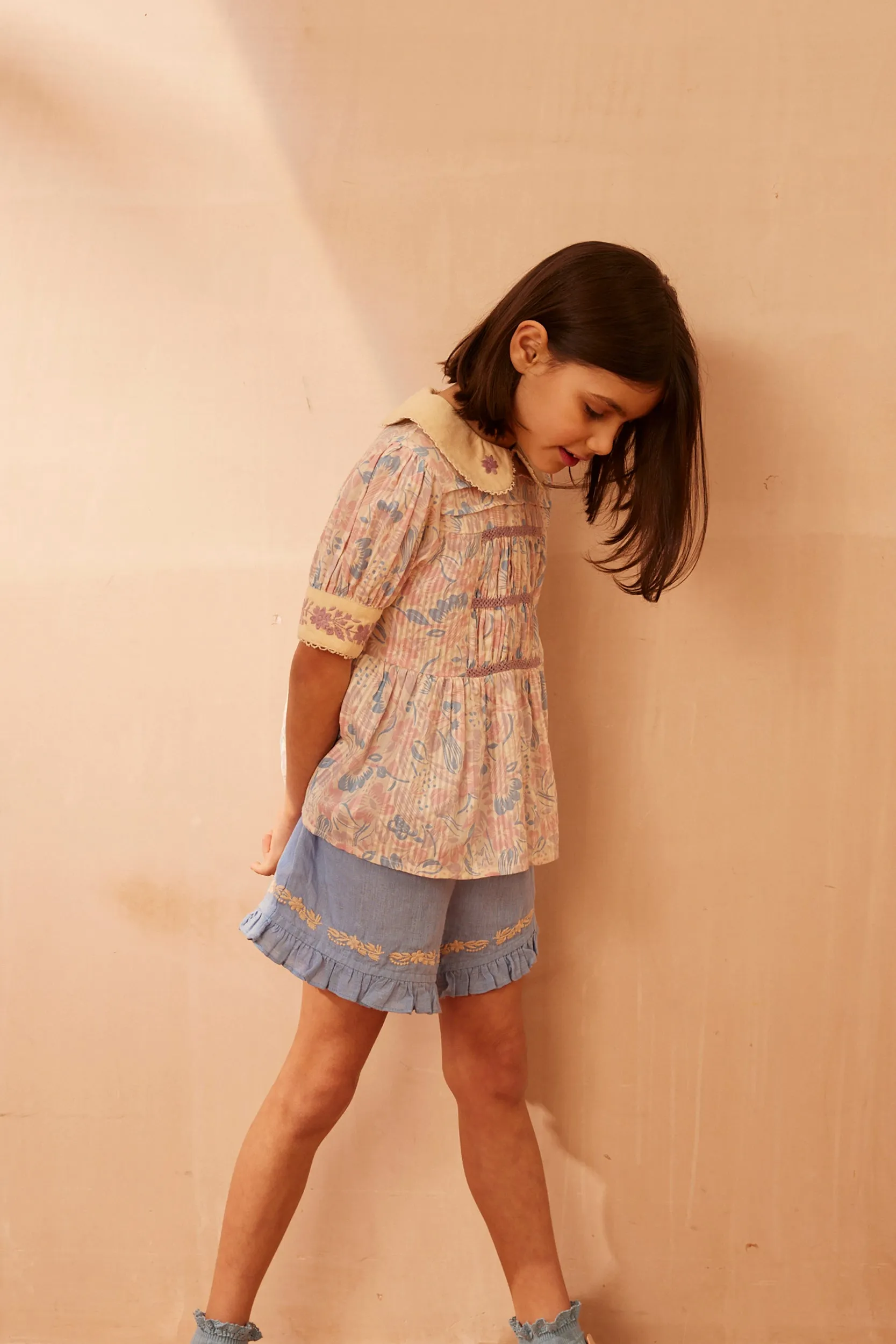 Mimi Shorts - Dahlia/Cornflower (EXCLUSIVE)