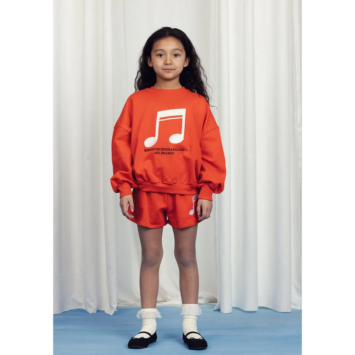 Mini Rodini - Note embroidered sweatshirt - red