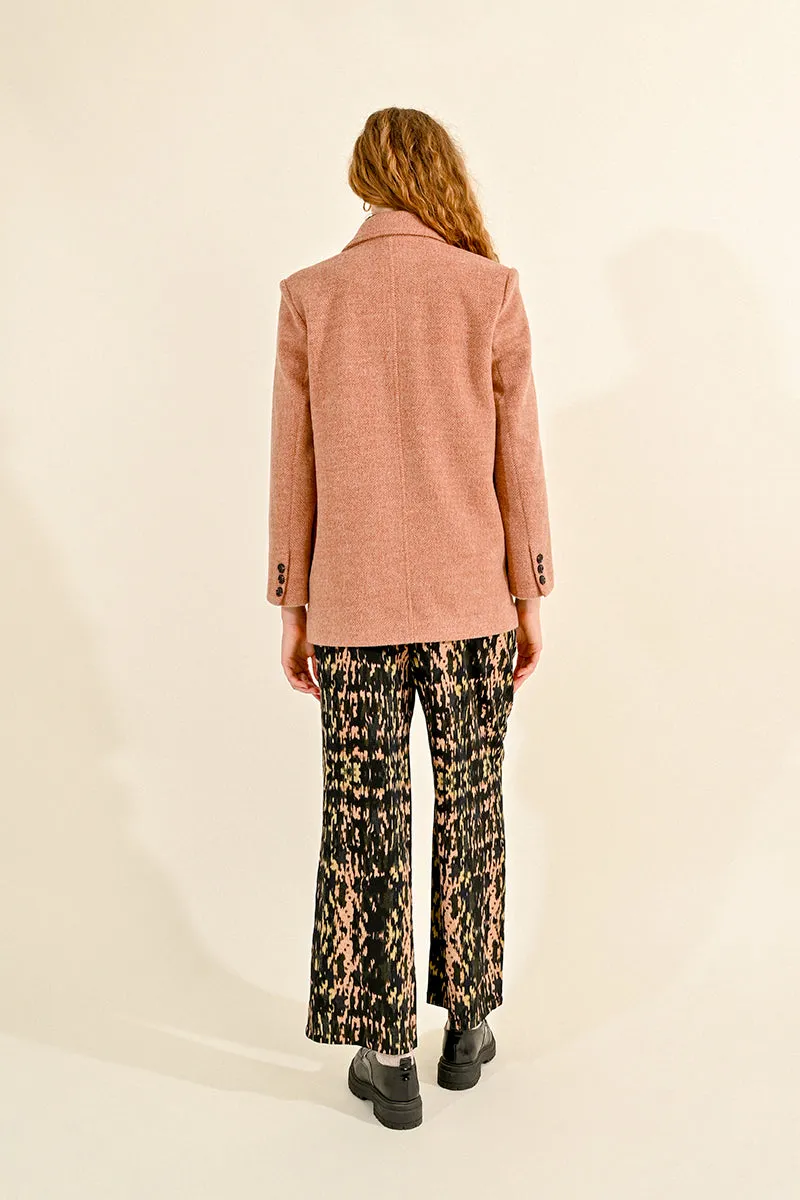 Molly Bracken Wool Blend Coat - Old Pink