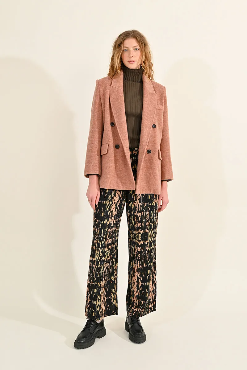 Molly Bracken Wool Blend Coat - Old Pink