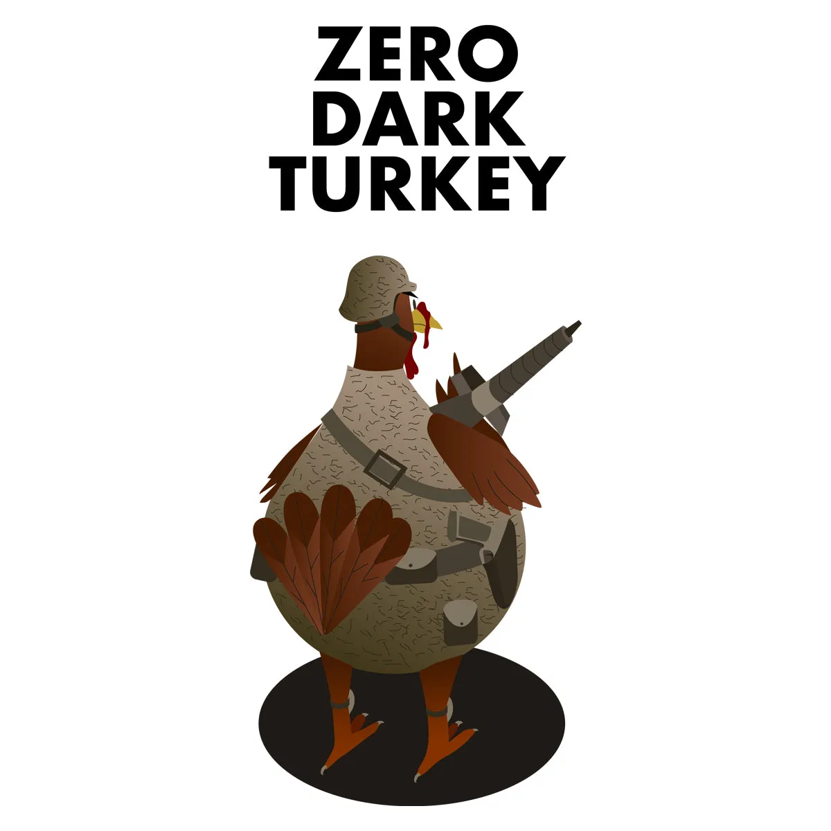 Movie The Food™ "Zero Dark Turkey" Long Sleeve T-Shirt