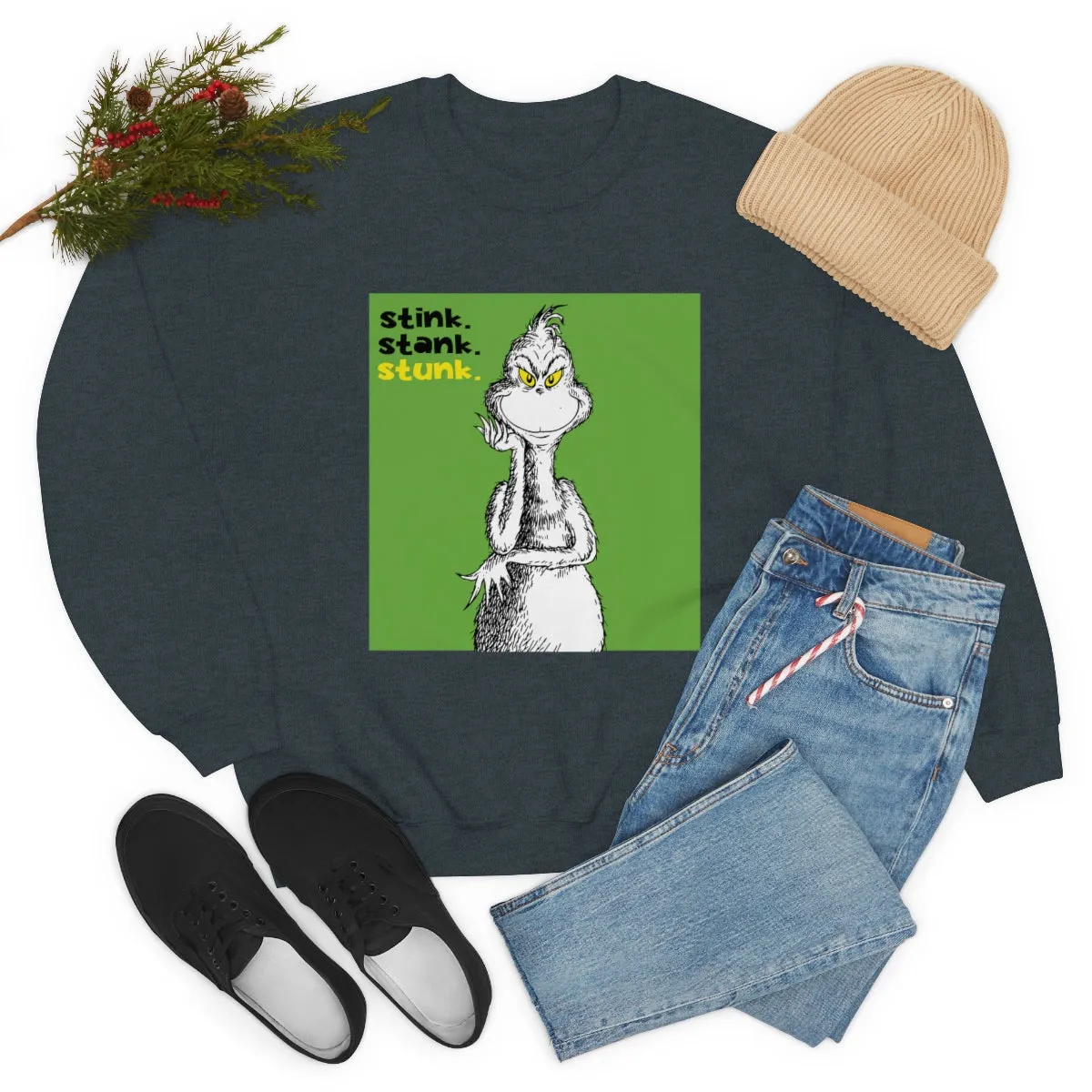 Mr Grinch Crewneck Sweatshirt | Cool Christmas Gifts | Sweatshirts| Pop Culture | Fun Gifts