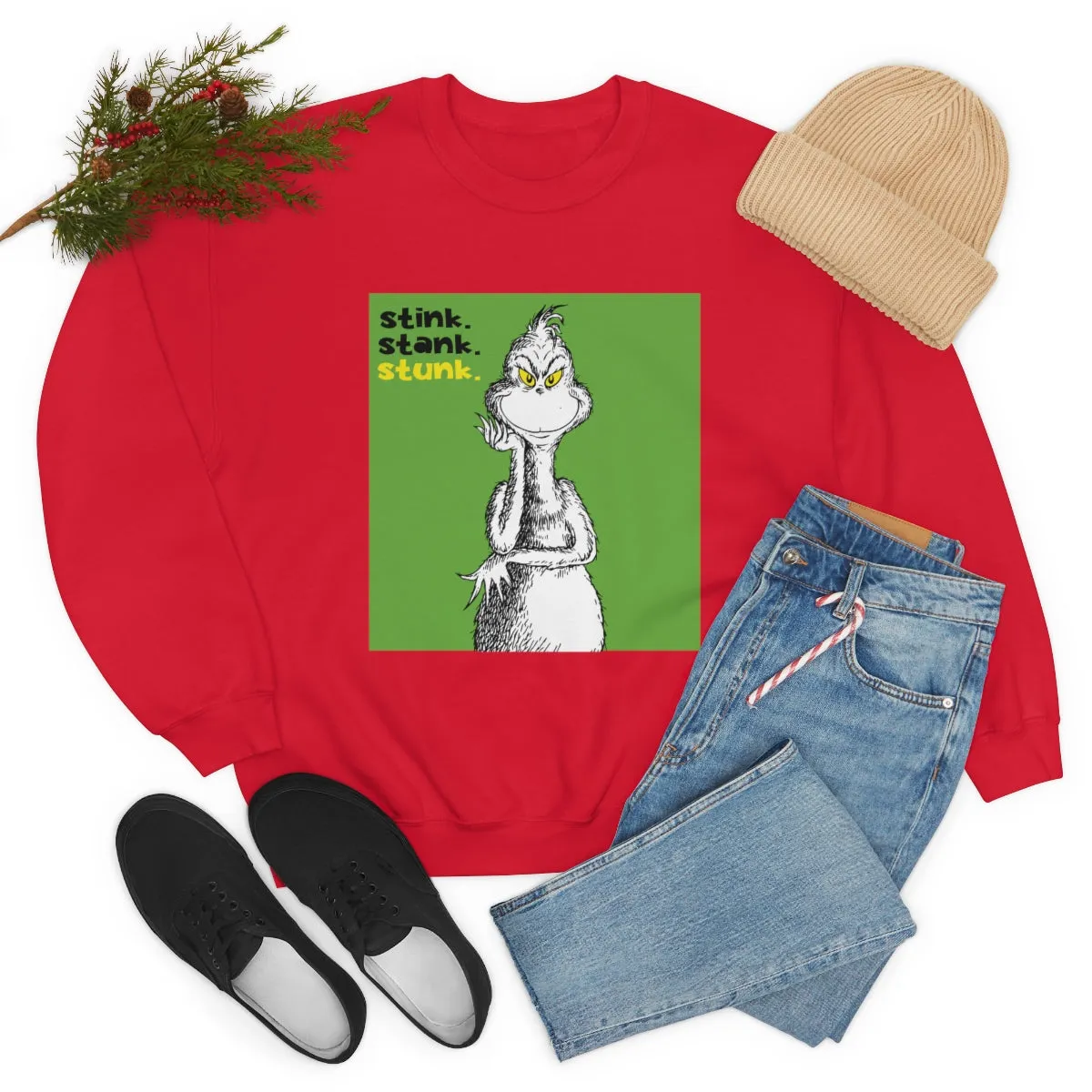 Mr Grinch Crewneck Sweatshirt | Cool Christmas Gifts | Sweatshirts| Pop Culture | Fun Gifts