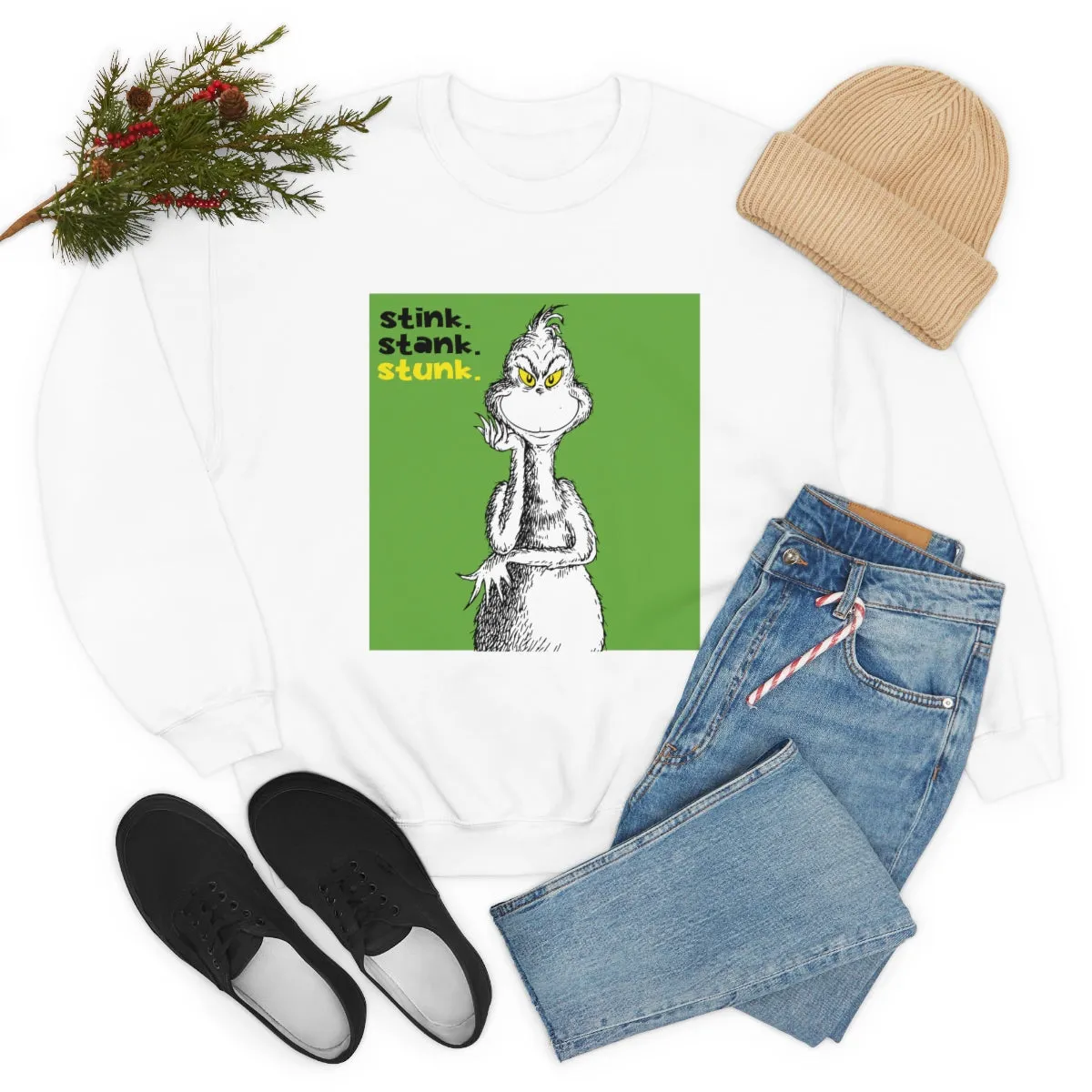 Mr Grinch Crewneck Sweatshirt | Cool Christmas Gifts | Sweatshirts| Pop Culture | Fun Gifts
