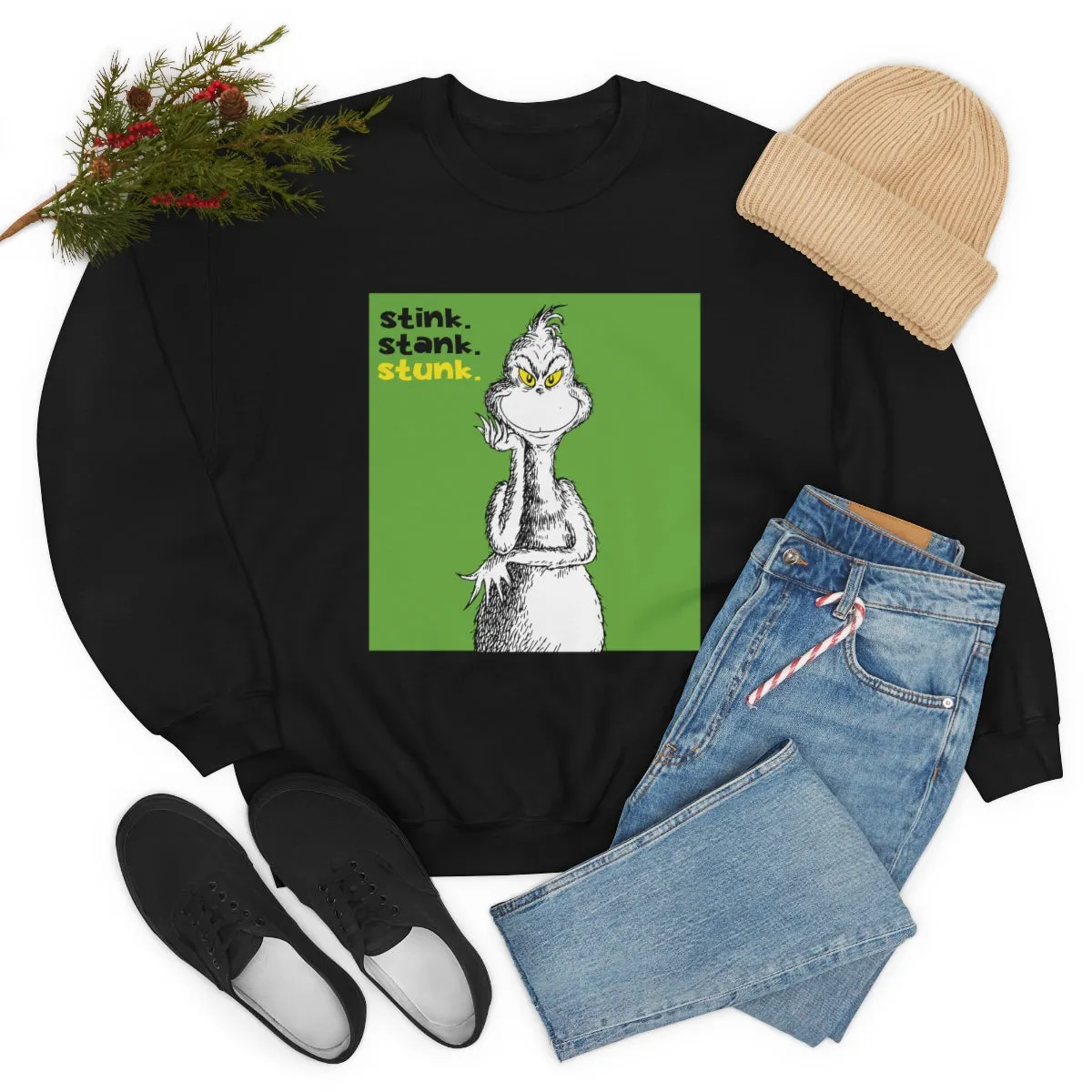 Mr Grinch Crewneck Sweatshirt | Cool Christmas Gifts | Sweatshirts| Pop Culture | Fun Gifts