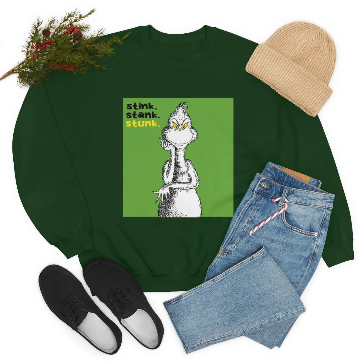 Mr Grinch Crewneck Sweatshirt | Cool Christmas Gifts | Sweatshirts| Pop Culture | Fun Gifts