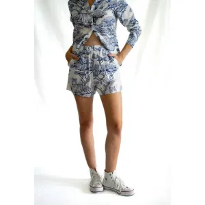 NEW LAS SUREÑAS safari short in blue