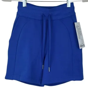 NEW Lululemon Scuba High-Rise Short 5” Cotton Terry Blazer Blue 0 W7CBOS