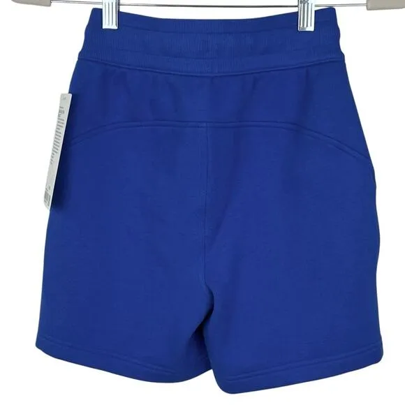 NEW Lululemon Scuba High-Rise Short 5” Cotton Terry Blazer Blue 0 W7CBOS