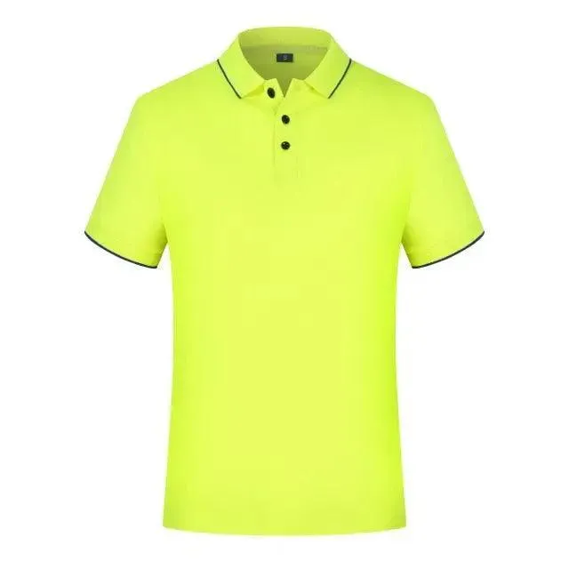 New Summer High-End Modern Custom Breathable Polo Shirt For Men And Women Cool Printing Casual Business Style Top Simple Solid Color Unique Polo Shirts for Men Women Unisex Summer Polo Shirts