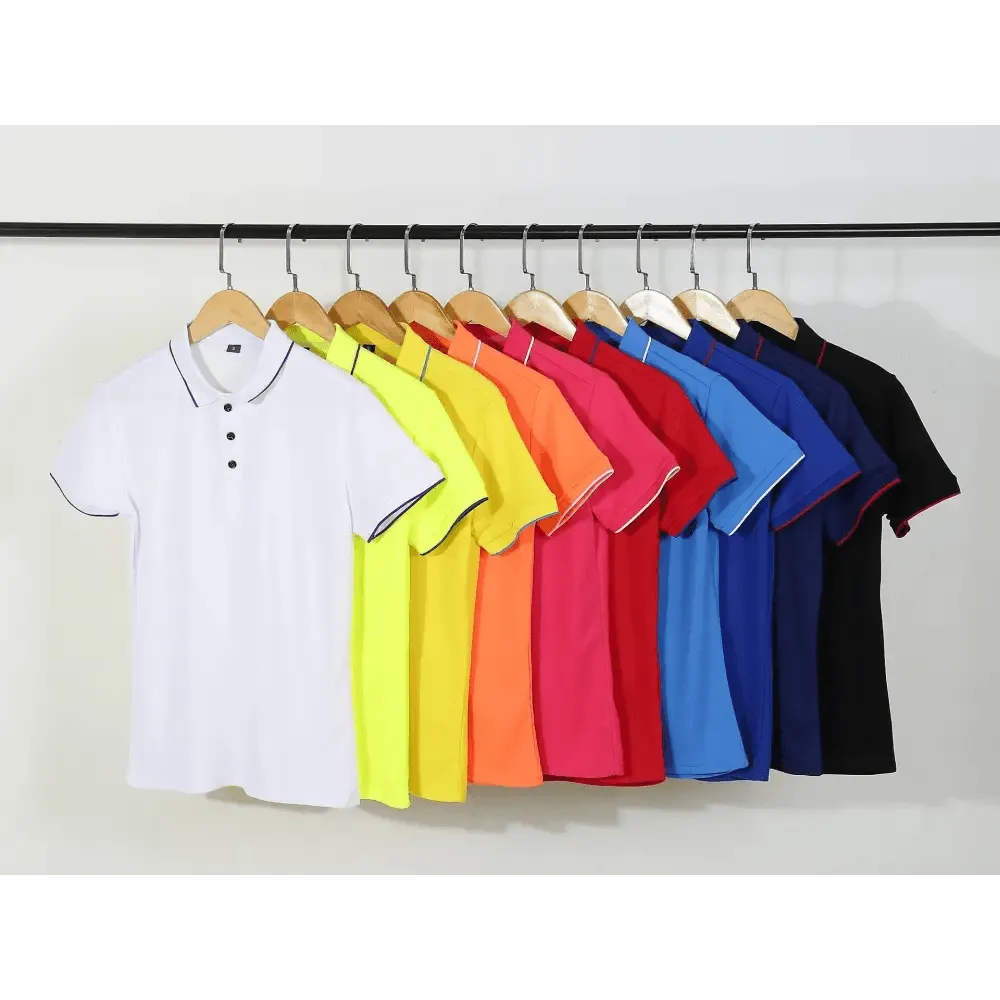 New Summer High-End Modern Custom Breathable Polo Shirt For Men And Women Cool Printing Casual Business Style Top Simple Solid Color Unique Polo Shirts for Men Women Unisex Summer Polo Shirts