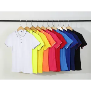 New Summer High-End Modern Custom Breathable Polo Shirt For Men And Women Cool Printing Casual Business Style Top Simple Solid Color Unique Polo Shirts for Men Women Unisex Summer Polo Shirts