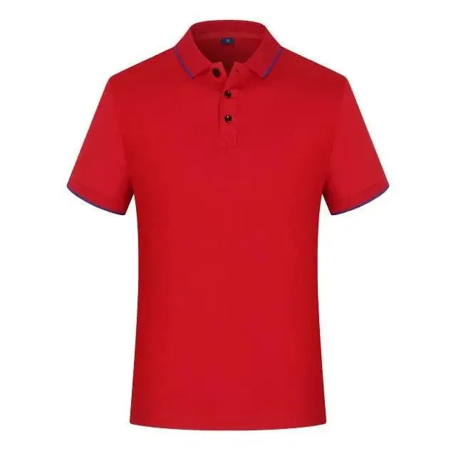 New Summer High-End Modern Custom Breathable Polo Shirt For Men And Women Cool Printing Casual Business Style Top Simple Solid Color Unique Polo Shirts for Men Women Unisex Summer Polo Shirts