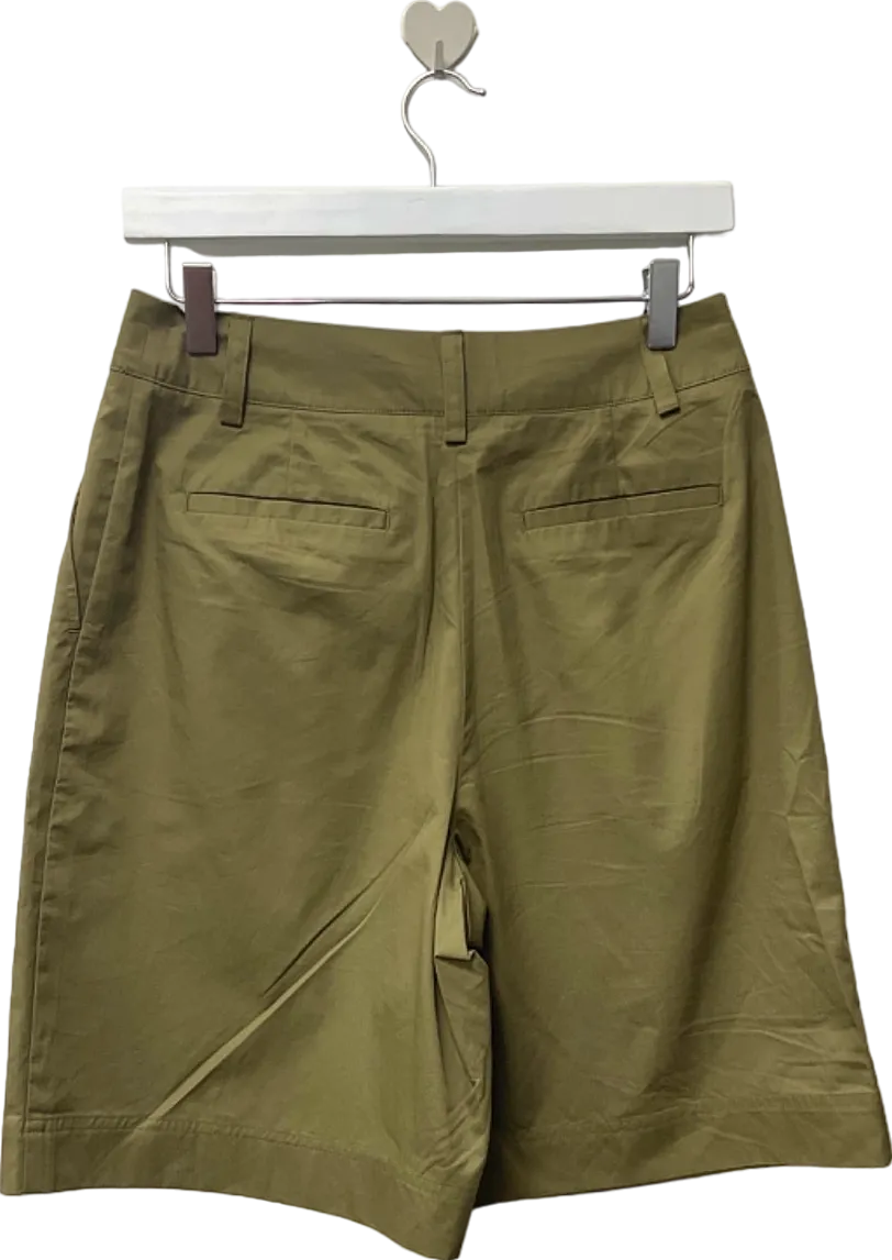Next Khaki Pleated Shorts UK 8