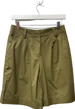 Next Khaki Pleated Shorts UK 8