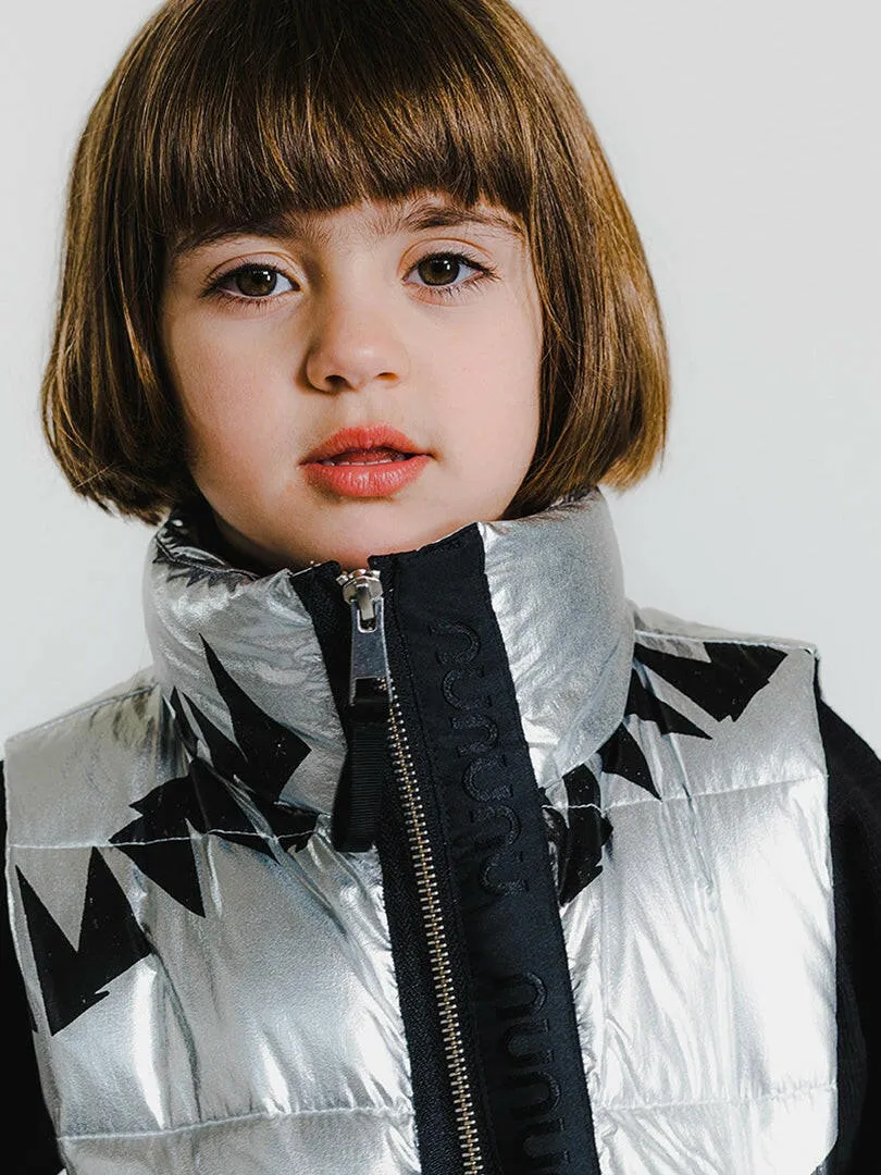 NUNUNU Down Vest Silver