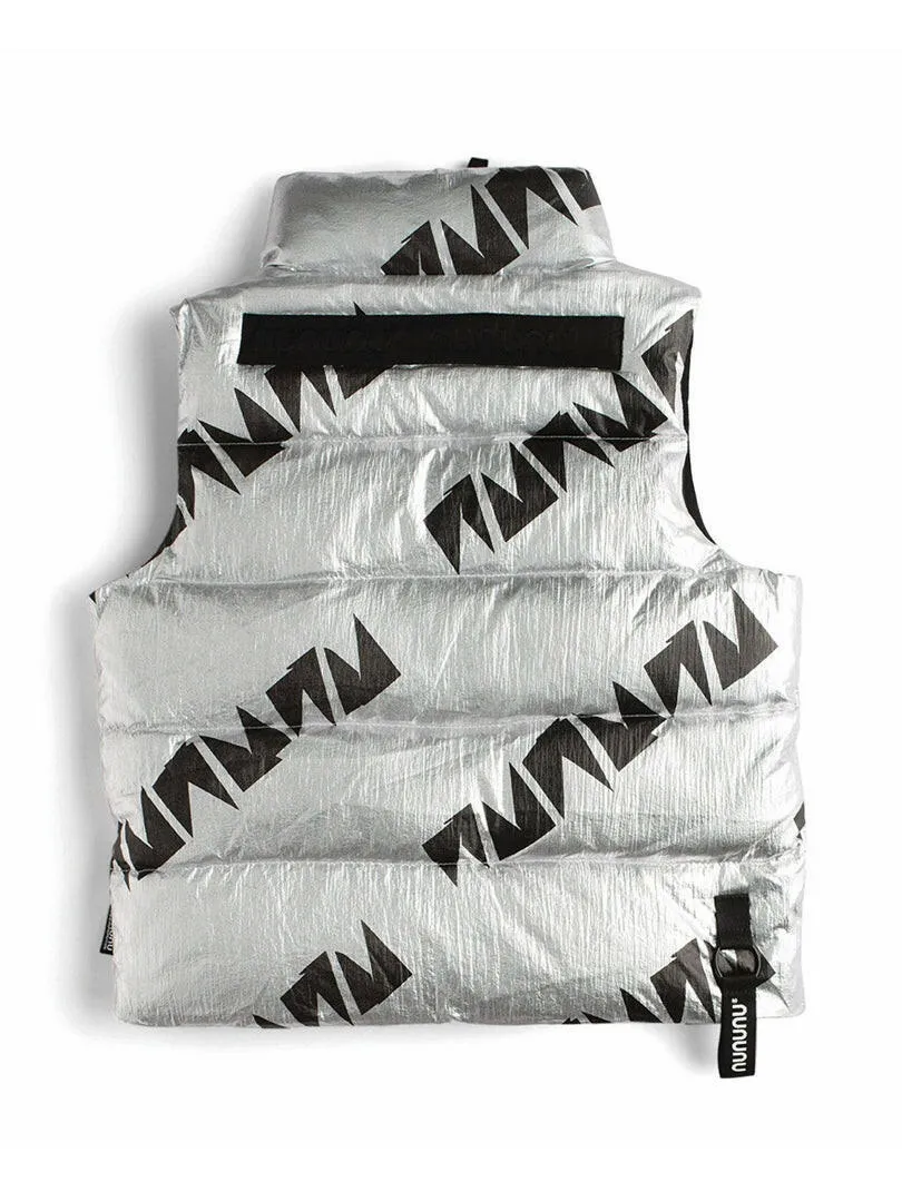 NUNUNU Down Vest Silver