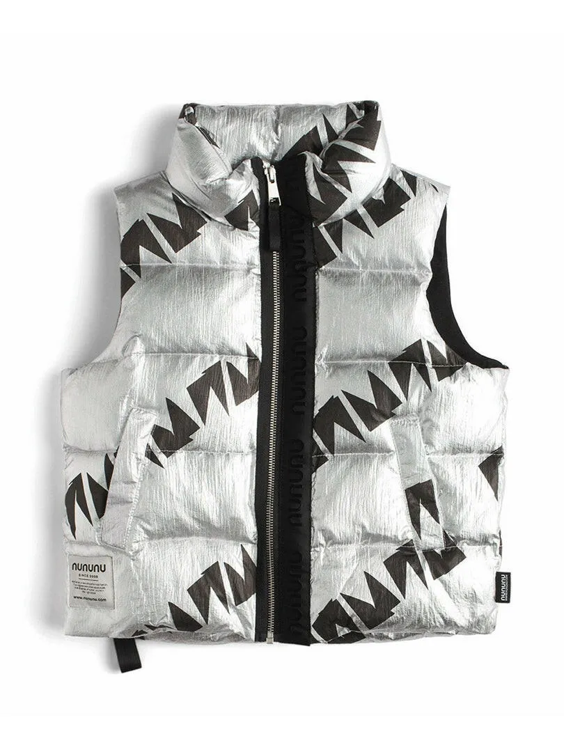 NUNUNU Down Vest Silver